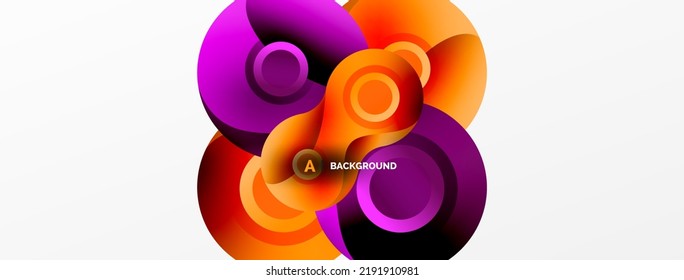 Circle geometric background. Abstract modern backdrop. Vector Illustration For Wallpaper, Banner, Background, Card, Book Illustration, landing page