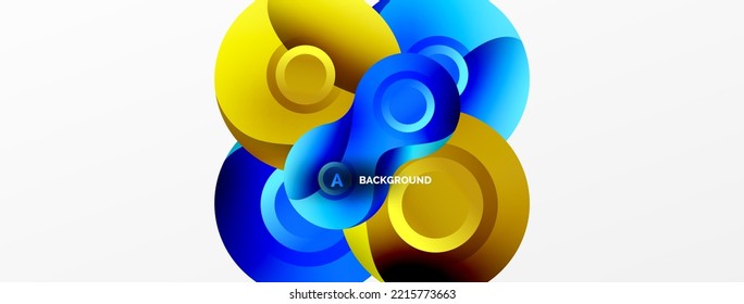 Circle geometric background. Abstract modern backdrop. Vector Illustration For Wallpaper, Banner, Background, Card, Book Illustration, landing page