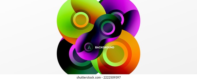 Geometrischer Circle-Hintergrund. Abstrakte moderne Kulisse. Vektorgrafik für Bildschirmhintergründe, Banner, Hintergrund, Karte, Buchillustration, Landing-Page