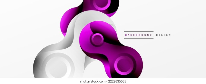 Circle geometric background. Abstract modern backdrop. Vector Illustration For Wallpaper, Banner, Background, Card, Book Illustration, landing page