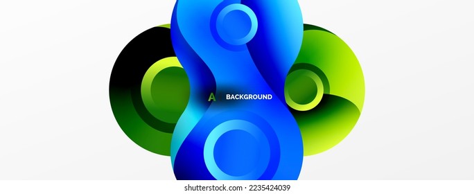 Circle geometric background. Abstract modern backdrop. Vector Illustration For Wallpaper, Banner, Background, Card, Book Illustration, landing page