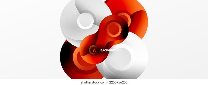 Circle geometric background. Abstract modern backdrop. Vector Illustration For Wallpaper, Banner, Background, Card, Book Illustration, landing page