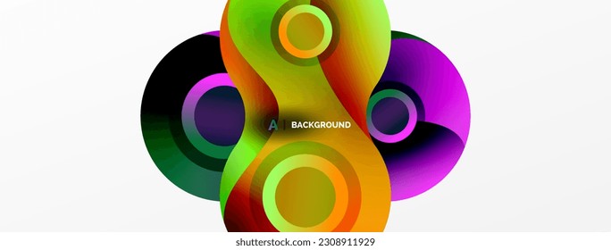 Circle geometric background. Abstract modern backdrop. Vector Illustration For Wallpaper, Banner, Background, Card, Book Illustration, landing page