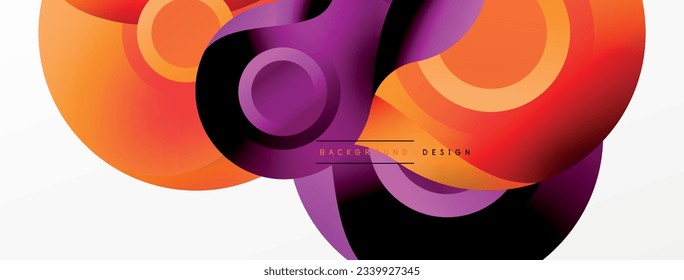 Circle geometric background. Abstract modern backdrop. Vector Illustration For Wallpaper, Banner, Background, Card, Book Illustration, landing page