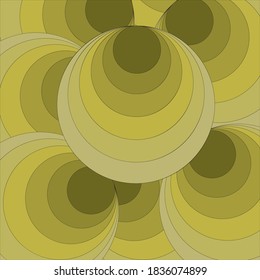 circle geometric background with beautiful yellow gradation