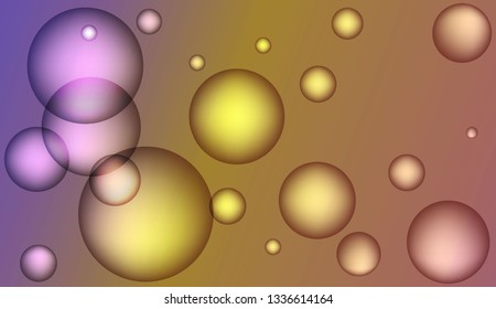 Circle geometric background. For cover page, landing page, banner. Vector illustration