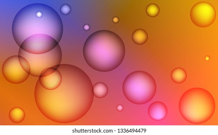 Circle geometric background. For design flyer, banner, landing page. Vector illustration