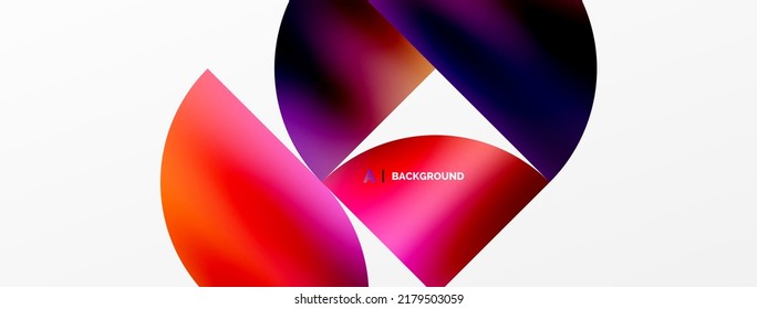 Circle geometric background. Metallic color shiny circles and round shapes. Vector Illustration For Wallpaper, Banner, Background, Card, Book Illustration, landing page