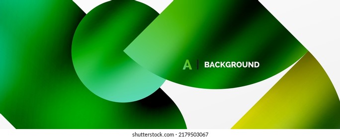 Circle geometric background. Metallic color shiny circles and round shapes. Vector Illustration For Wallpaper, Banner, Background, Card, Book Illustration, landing page