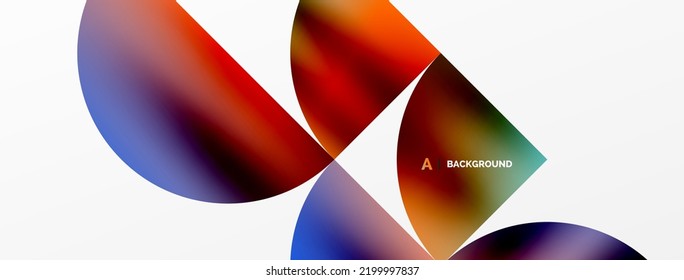 Circle geometric background. Metallic color shiny circles and round shapes. Vector Illustration For Wallpaper, Banner, Background, Card, Book Illustration, landing page