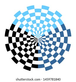 Elemento de diseño de color geométrico circular. Arte vectorial.
