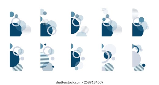Circle Geometric Corner Border Vector