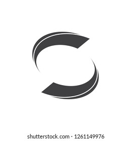 circle geometric curves motion frame logo