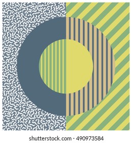 Circle geometric design. Graphic background
