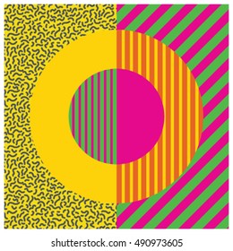 Circle geometric design. Graphic background