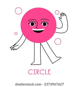 Circle geometric figure, character vector