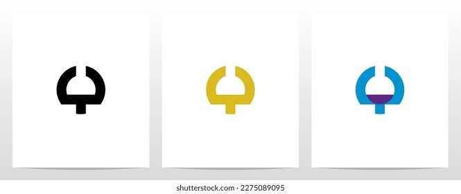 Circle Geometric Letter Logo Design Y