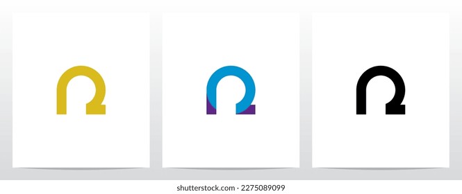 Circle Geometric Letter Logo Design R