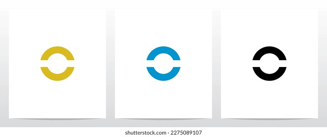 Circle Geometric Letter Logo Design O