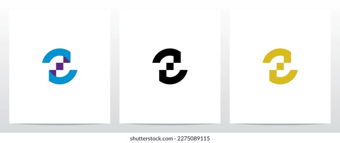 Circle Geometric Letter Logo Design Z