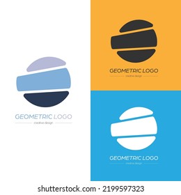 Circle. Geometric logo for business, company and the implementation of a creative idea. Flat style