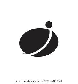 circle geometric motion global business logo