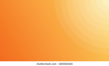 Circle geometric orange yellow gradient modern background