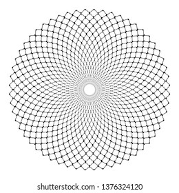 Circle geometric pattern. Design element. Vector art.