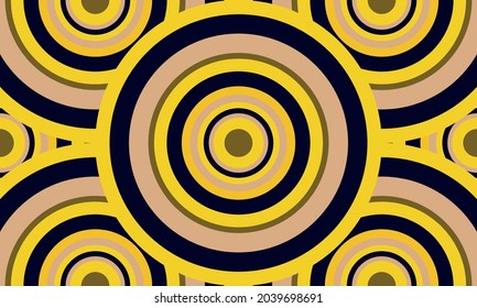 Circle geometric seamless pattern background