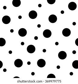 Circle geometric seamless pattern. Fashion graphic background design. Modern stylish abstract texture. Monochrome template for prints, textiles, wrapping, wallpaper, website etc. VECTOR illustration