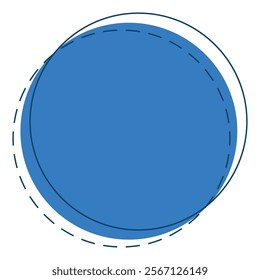 circle geometric shape icon illustration design