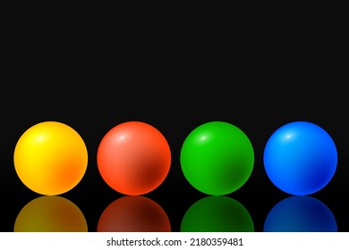 Circle geometric shape. Realistic Ball. Vector illustration. Stock image. 