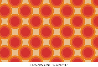 Circle geometric shapes. Vector EPS 10. Colorful digital illustration.  Wallpapers for desktop. Graphic design element. 70s funk style. 