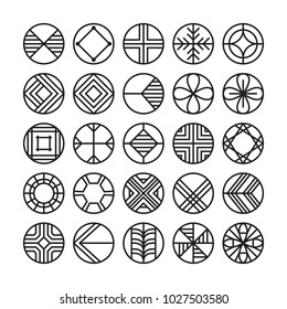 circle geometric vector icon , ornament
