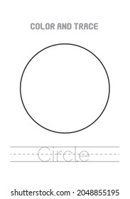 Circle Geometrical Coloring Tracing Shapes