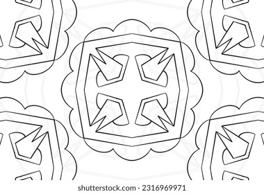Circle geometry decorative element ornamental composition ornament freehand drawing pattern print line design postcard background