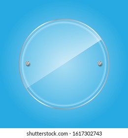 Circle Glass real vector design 3d