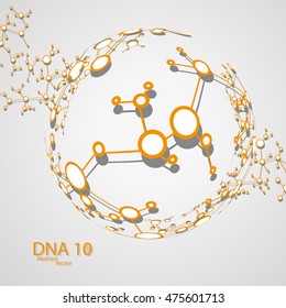 Circle global network connection eps 10, vector illustration