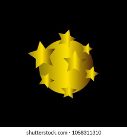circle globe futuristic logo icon for technology or business company