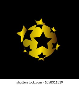 circle globe futuristic logo icon for technology or business company