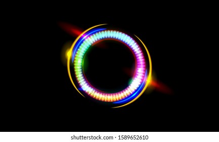 Circle Glow abstract radial flare vector illustration