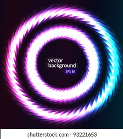 Circle glowing abstract background vector illustration