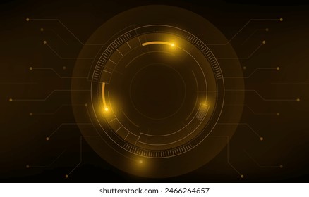 un círculo con fondo dorado y un círculo con un círculo en el medio.
