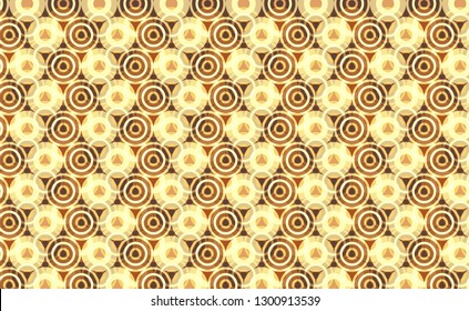 circle gold pattern