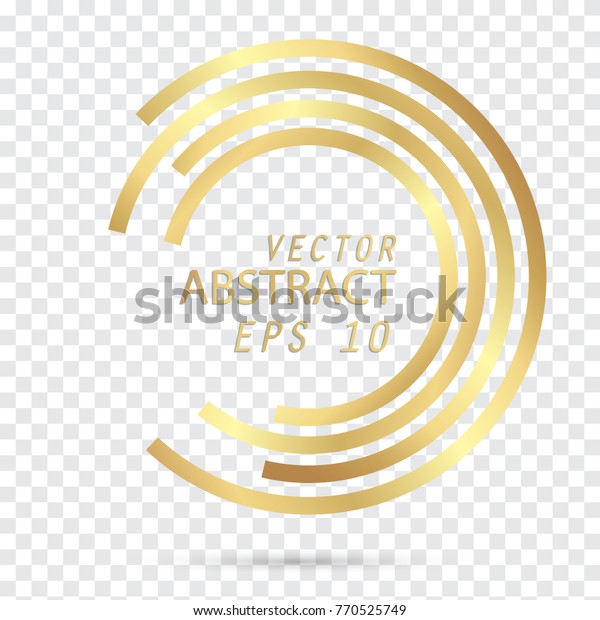 Circle Gold Vector Illustration Business Abstract Stock Vector Royalty Free