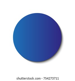 circle gradient blue color and triangle polygon pattern on white background (vector)