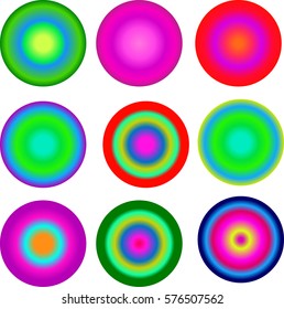 circle with gradient color. Abstract colorful circles geometric shapes background. Nice  colored background with circles. Colorful circle pattern for your design.
