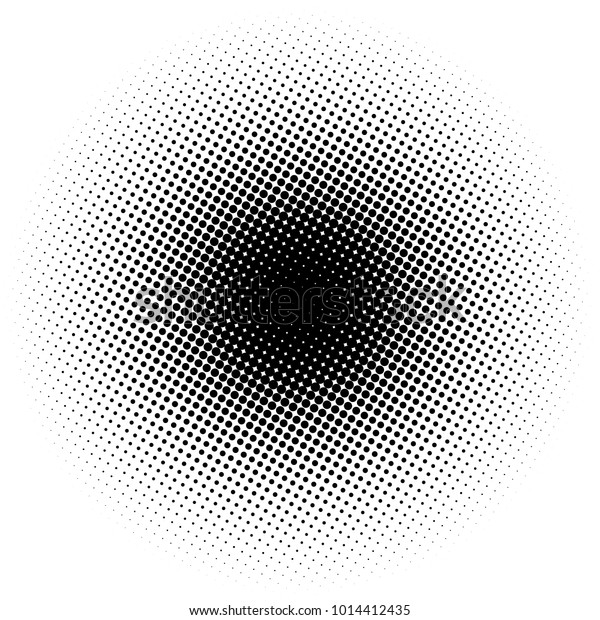 Circle gradient half tone dots\
background. Pop art template, texture. Vector\
illustration.