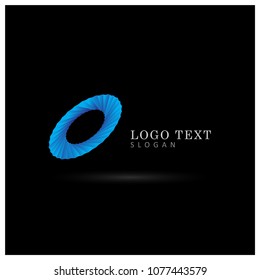 Circle Gradient Logo. Symbol & Icon Vector Template.