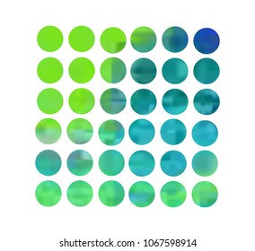 Circle gradient set with modern abstract backgrounds. Colorful fluid covers for calendar, brochure, invitation, cards. Trendy soft color. Template with round gradient set for screens and mobile app.